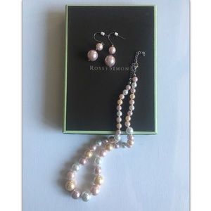 Ross-Simons Pearl Necklace & Earrings. New in Box!